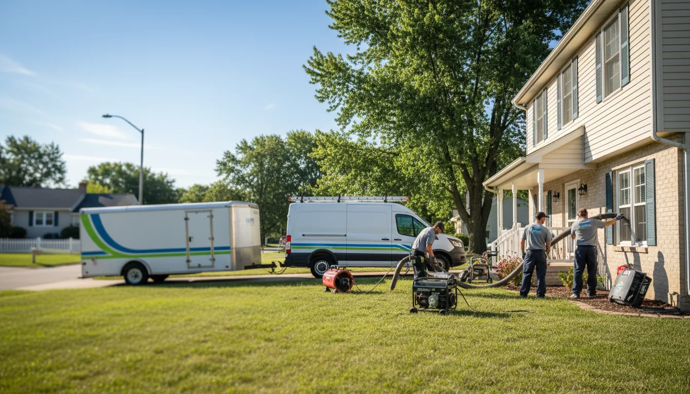 Flooded Basement Restoration And Cleanup With Repair in Brownstown, IN near me